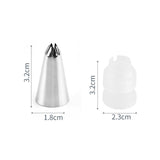 Maxbell 24x Russian Piping Tips Set Icing Piping Nozzles for Cupcake Weddings Baking style D