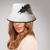 Maxbell Sauna Felt Cap Bath Hat Accessory Comfortable to Wear for Women Men Steaming White