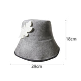 Maxbell Sauna Felt Cap Bath Hat Accessory Comfortable to Wear for Women Men Steaming Gray