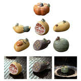 Maxbell Purple Clay Tea Pet Handcrafts Mini Tea Pet Sculpture for Home Shelf Cabinet A