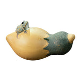 Maxbell Purple Clay Tea Pet Handcrafts Mini Tea Pet Sculpture for Home Shelf Cabinet B