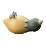 Maxbell Purple Clay Tea Pet Handcrafts Mini Tea Pet Sculpture for Home Shelf Cabinet B