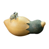 Maxbell Purple Clay Tea Pet Handcrafts Mini Tea Pet Sculpture for Home Shelf Cabinet B