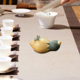 Maxbell Purple Clay Tea Pet Handcrafts Mini Tea Pet Sculpture for Home Shelf Cabinet B