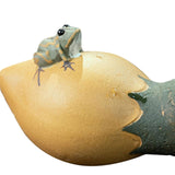 Maxbell Purple Clay Tea Pet Handcrafts Mini Tea Pet Sculpture for Home Shelf Cabinet B