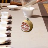 Maxbell Purple Clay Tea Pet Handcrafts Mini Tea Pet Sculpture for Home Shelf Cabinet C