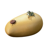 Maxbell Purple Clay Tea Pet Handcrafts Mini Tea Pet Sculpture for Home Shelf Cabinet D