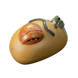 Maxbell Purple Clay Tea Pet Handcrafts Mini Tea Pet Sculpture for Home Shelf Cabinet E