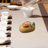 Maxbell Purple Clay Tea Pet Handcrafts Mini Tea Pet Sculpture for Home Shelf Cabinet E