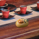 Maxbell Purple Clay Tea Pet Handcrafts Mini Tea Pet Sculpture for Home Shelf Cabinet E