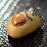 Maxbell Purple Clay Tea Pet Handcrafts Mini Tea Pet Sculpture for Home Shelf Cabinet E