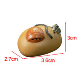 Maxbell Purple Clay Tea Pet Handcrafts Mini Tea Pet Sculpture for Home Shelf Cabinet E