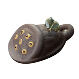 Maxbell Purple Clay Tea Pet Handcrafts Mini Tea Pet Sculpture for Home Shelf Cabinet F