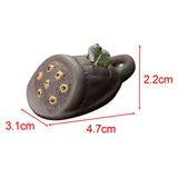 Maxbell Purple Clay Tea Pet Handcrafts Mini Tea Pet Sculpture for Home Shelf Cabinet F