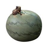 Maxbell Purple Clay Tea Pet Handcrafts Mini Tea Pet Sculpture for Home Shelf Cabinet G