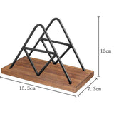 Maxbell Triangular Napkin Holder Napkin Dispenser for Desktop Restaurant Dining Room