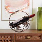 Maxbell Rack Wine Rack Retro Wine Single Bottle Holder for Party Tabletop Countertop Style A