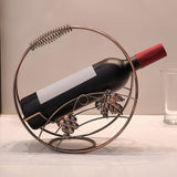 Maxbell Rack Wine Rack Retro Wine Single Bottle Holder for Party Tabletop Countertop Style A