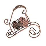 Maxbell Rack Wine Rack Retro Wine Single Bottle Holder for Party Tabletop Countertop Style B