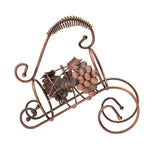 Maxbell Rack Wine Rack Retro Wine Single Bottle Holder for Party Tabletop Countertop Style B