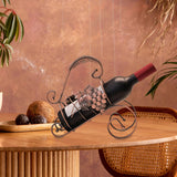 Maxbell Rack Wine Rack Retro Wine Single Bottle Holder for Party Tabletop Countertop Style B