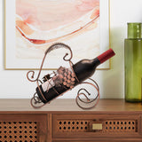 Maxbell Rack Wine Rack Retro Wine Single Bottle Holder for Party Tabletop Countertop Style B