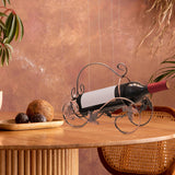 Maxbell Rack Wine Rack Retro Wine Single Bottle Holder for Party Tabletop Countertop Style C