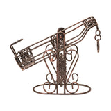 Maxbell Rack Wine Rack Retro Wine Single Bottle Holder for Party Tabletop Countertop Style D