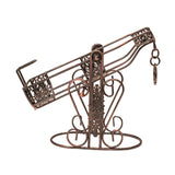 Maxbell Rack Wine Rack Retro Wine Single Bottle Holder for Party Tabletop Countertop Style D