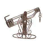 Maxbell Rack Wine Rack Retro Wine Single Bottle Holder for Party Tabletop Countertop Style D