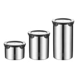 Maxbell 304 Stainless Steel Airtight Container Portable Reusable for Tea Candy Sugar 500ml