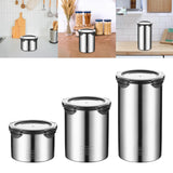 Maxbell 304 Stainless Steel Airtight Container Portable Reusable for Tea Candy Sugar 500ml