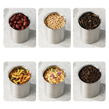 Maxbell 304 Stainless Steel Airtight Container Portable Reusable for Tea Candy Sugar 500ml