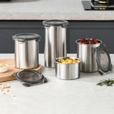 Maxbell 304 Stainless Steel Airtight Container Portable Reusable for Tea Candy Sugar 500ml