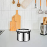 Maxbell 304 Stainless Steel Airtight Container Portable Reusable for Tea Candy Sugar 500ml