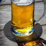 Maxbell 8x Slate Drink Coasters Tabletop Protection with Holder for Bar Kitchen Home Round