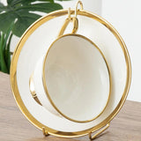 Maxbell Tea Cup and Saucer Display Stand Space Saving for Office Dining Room Kitchen