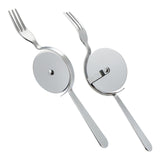 Maxbell Pizza Cutter with Fork Practical Pizza Slicer for Restaurant Apartment Bread