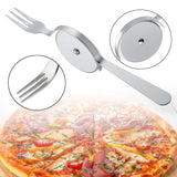 Maxbell Pizza Cutter with Fork Practical Pizza Slicer for Restaurant Apartment Bread