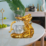 Maxbell Kungfu Glass Tea Set Kung Fu Tea Set for New Year Birthday Gift Father's Day