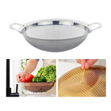 Maxbell Kitchen Colander Strainer Mesh Colander Basin for Vegetables Spaghetti Berries Silver