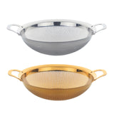 Maxbell Kitchen Colander Strainer Mesh Colander Basin for Vegetables Spaghetti Berries Silver