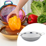 Maxbell Kitchen Colander Strainer Mesh Colander Basin for Vegetables Spaghetti Berries Silver