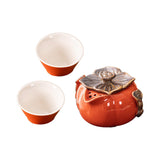 Maxbell Tea Infuser Pot Lucky Kung Fu Tea Set for Birthday Gift Home Outdoor Camping