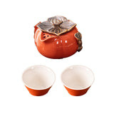 Maxbell Tea Infuser Pot Lucky Kung Fu Tea Set for Birthday Gift Home Outdoor Camping