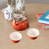 Maxbell Tea Infuser Pot Lucky Kung Fu Tea Set for Birthday Gift Home Outdoor Camping