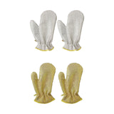 Maxbell 2 Pieces Wire Dish Cleaning Rags Cleaning Cloths for Wet and Dry Argent