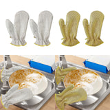 Maxbell 2 Pieces Wire Dish Cleaning Rags Cleaning Cloths for Wet and Dry Argent