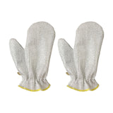 Maxbell 2 Pieces Wire Dish Cleaning Rags Cleaning Cloths for Wet and Dry Argent