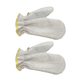 Maxbell 2 Pieces Wire Dish Cleaning Rags Cleaning Cloths for Wet and Dry Argent